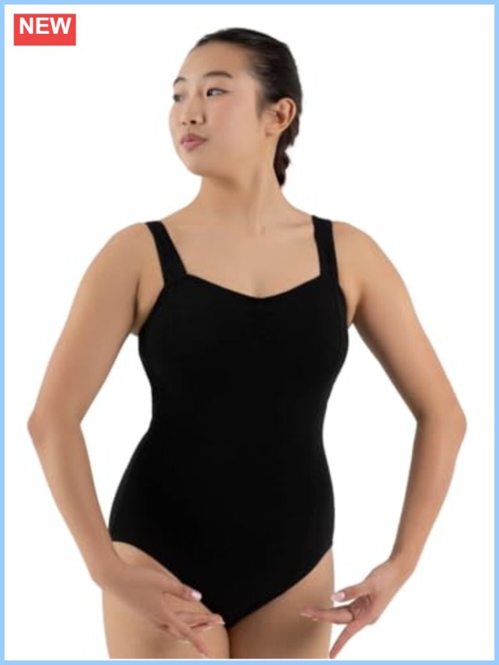 Wide Strap Princess Tank Leotard Cotton Spandex Dance